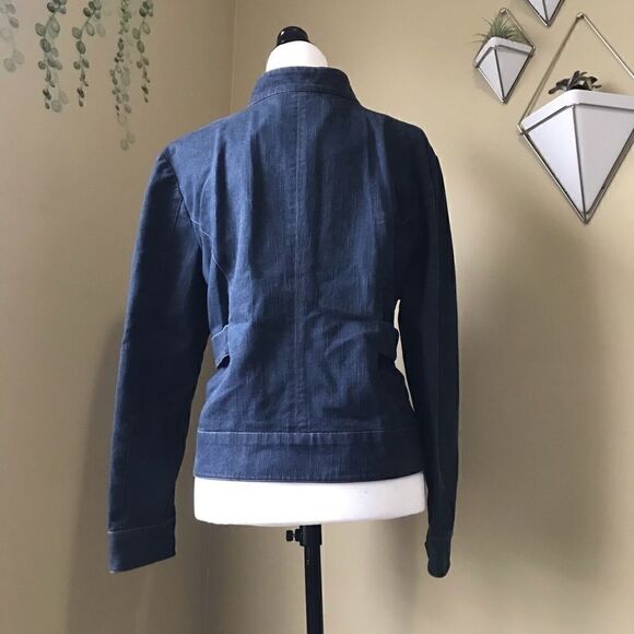 Jessica Dark Denim Bomber Jacket - Picture 5 of 6